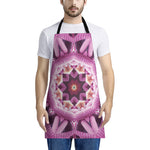 Pink Kaleidoscope Print Apron