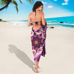 Pink Kaleidoscope Print Beach Sarong Wrap