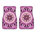 Pink Kaleidoscope Print Front Car Floor Mats