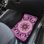 Pink Kaleidoscope Print Front Car Floor Mats