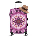 Pink Kaleidoscope Print Luggage Cover