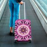 Pink Kaleidoscope Print Luggage Cover