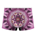 Pink Kaleidoscope Print Men's Boxer Briefs