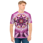 Pink Kaleidoscope Print Men's T-Shirt