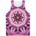 Pink Kaleidoscope Print Men's Tank Top