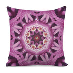 Pink Kaleidoscope Print Pillow Cover