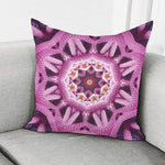 Pink Kaleidoscope Print Pillow Cover
