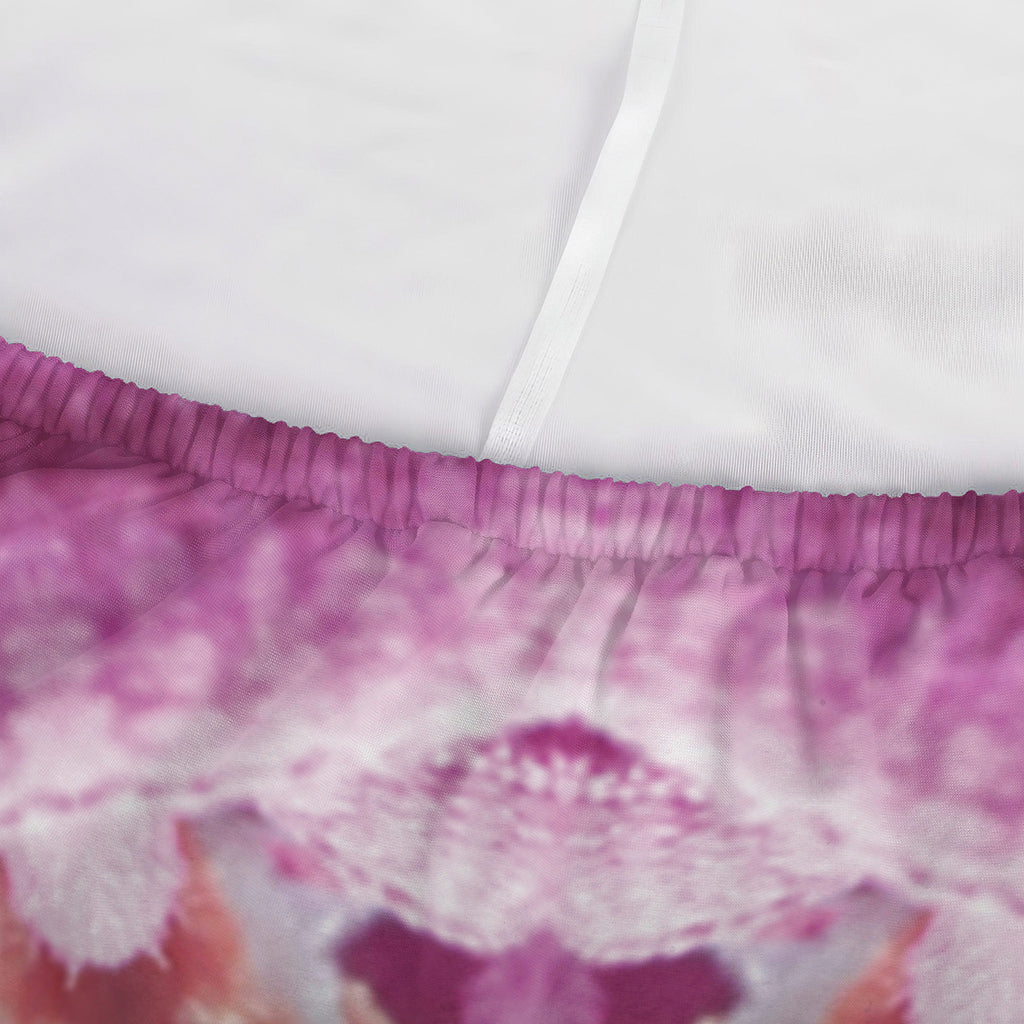 Pink Kaleidoscope Print Sofa Cover