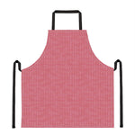 Pink Knitted Pattern Print Apron