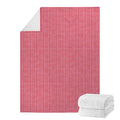 Pink Knitted Pattern Print Blanket