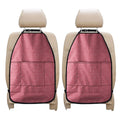 Pink Knitted Pattern Print Car Seat Organizers