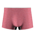 Pink Knitted Pattern Print Men's Boxer Briefs