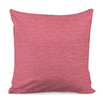 Pink Knitted Pattern Print Pillow Cover