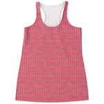Pink Knitted Pattern Print Women's Racerback Tank Top