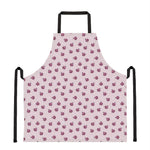 Pink Ladybug Pattern Print Apron