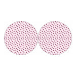 Pink Ladybug Pattern Print Car Coasters