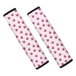 Pink Ladybug Pattern Print Car Seat Belt Covers