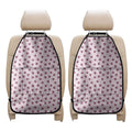 Pink Ladybug Pattern Print Car Seat Organizers
