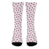 Pink Ladybug Pattern Print Crew Socks