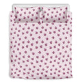 Pink Ladybug Pattern Print Duvet Cover Bedding Set
