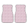 Pink Ladybug Pattern Print Front Car Floor Mats