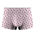 Pink Ladybug Pattern Print Men's Boxer Briefs