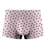 Pink Ladybug Pattern Print Men's Boxer Briefs