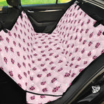 Pink Ladybug Pattern Print Pet Car Back Seat Cover