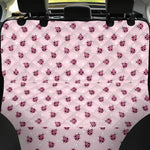 Pink Ladybug Pattern Print Pet Car Back Seat Cover