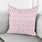 Pink Ladybug Pattern Print Pillow Cover