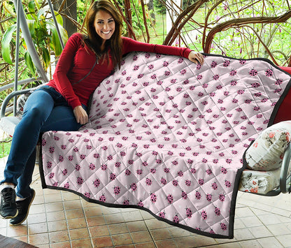 Pink Ladybug Pattern Print Quilt