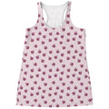 Pink Ladybug Pattern Print Women's Racerback Tank Top