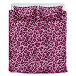 Pink Leopard Print Duvet Cover Bedding Set
