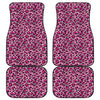 Pink Leopard Print Front and Back Car Floor Mats