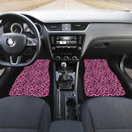 Pink Leopard Print Front and Back Car Floor Mats