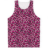 Pink Leopard Print Men's Tank Top