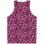 Pink Leopard Print Men's Tank Top