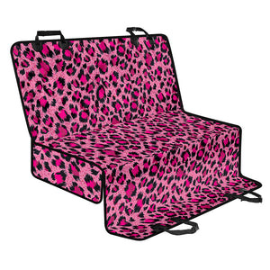 Pink Leopard Print Pet Car Back Seat Cover