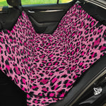 Pink Leopard Print Pet Car Back Seat Cover