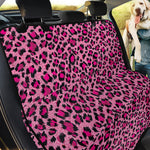 Pink Leopard Print Pet Car Back Seat Cover