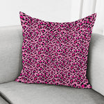 Pink Leopard Print Pillow Cover