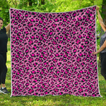 Pink Leopard Print Quilt
