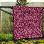 Pink Leopard Print Quilt