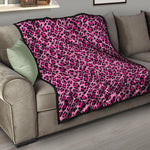 Pink Leopard Print Quilt