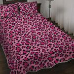 Pink Leopard Print Quilt Bed Set