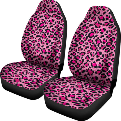 Pink Leopard Print Universal Fit Car Seat Covers
