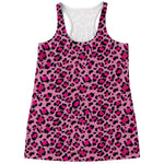 Pink Leopard Print Women's Racerback Tank Top