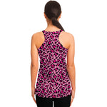Pink Leopard Print Women's Racerback Tank Top