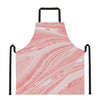 Pink Liquid Marble Print Apron