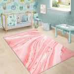 Pink Liquid Marble Print Area Rug GearFrost